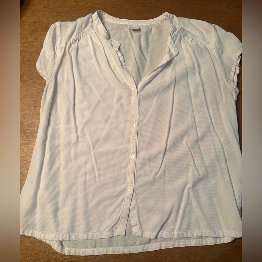 Old Navy Women's White Button-Down Shirt